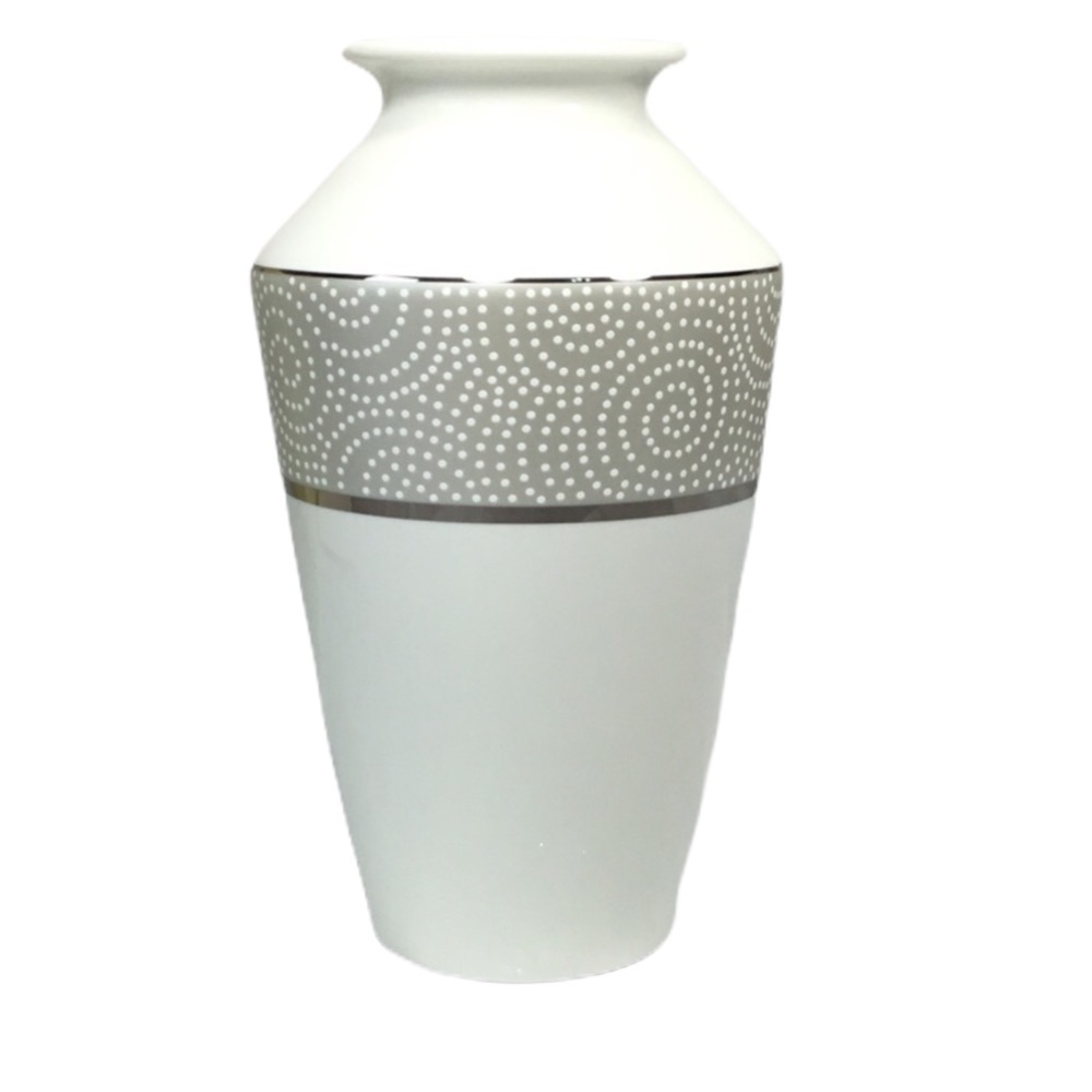 Lenox Fine Bone China Platinum Porcelain Vase - Picture 2 of 9
